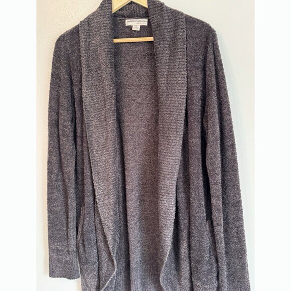 BAREFOOT DREAMS Women’s Gray CIRCLE CARDI Cardigan CozyChic Lite Size XL Gray - Picture 3 of 11